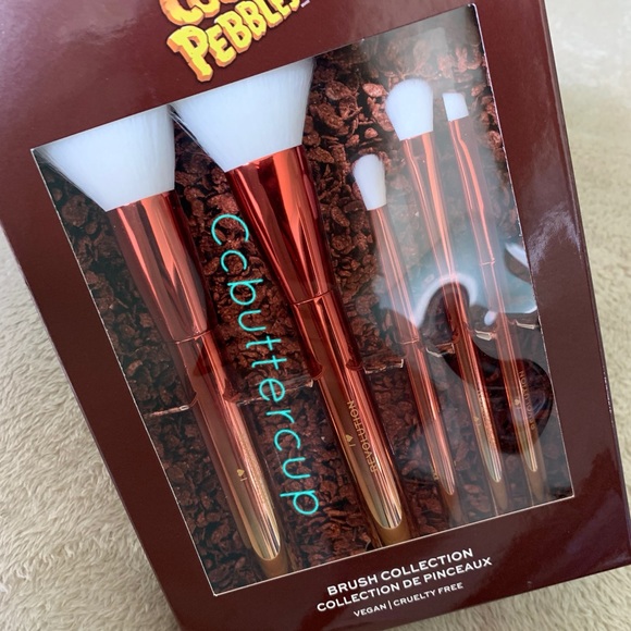 Makeup Revolution Cocoa Pebbles Brush Set I Heart Revolution BNIB - Picture 4 of 8